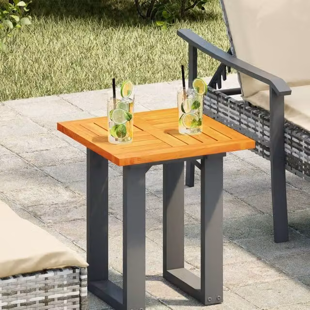 Berkfield Home Square Solid Wood Acacia Table Top, Brown, W: 40 cm, D: 40 cm, H: 2 cm