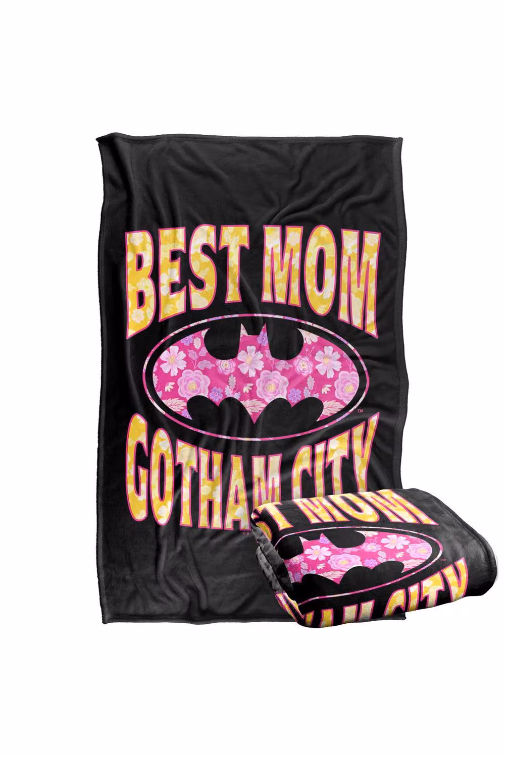 Warner Bros. Batman Best Mom In Gotham Super Soft Silky Touch Fleece Throw Blanket, W/D/H: 91 x 147 cm – 7