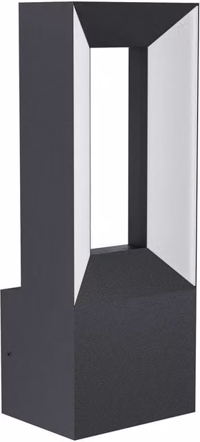 Loops Modern Black LED Up and Down Wall Light – 1