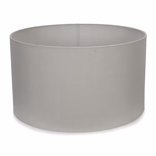 MiniSun Modern Grey Fabric Drum Light Shade, Width: 45 cm