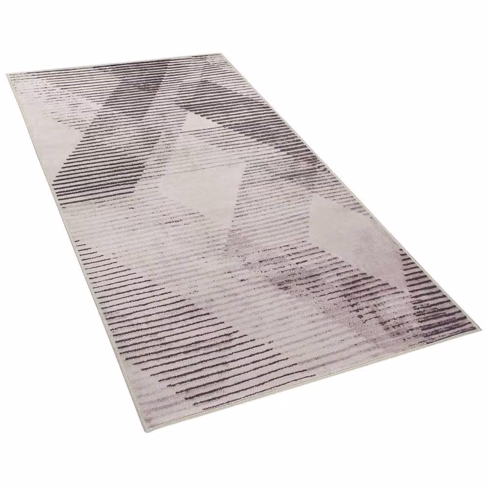 Wyld and Coco Pink Abstract Rectangular Rug, W: 80 cm, L: 150 cm – 3