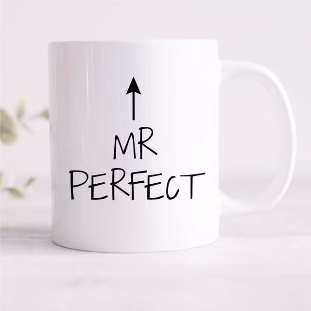 60 Second Makeover Mr Perfect Ceramic Mug in White
