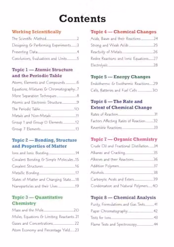 CGP AQA GCSE Chemistry Knowledge Organiser for 2027 and 2028 Exams – 2