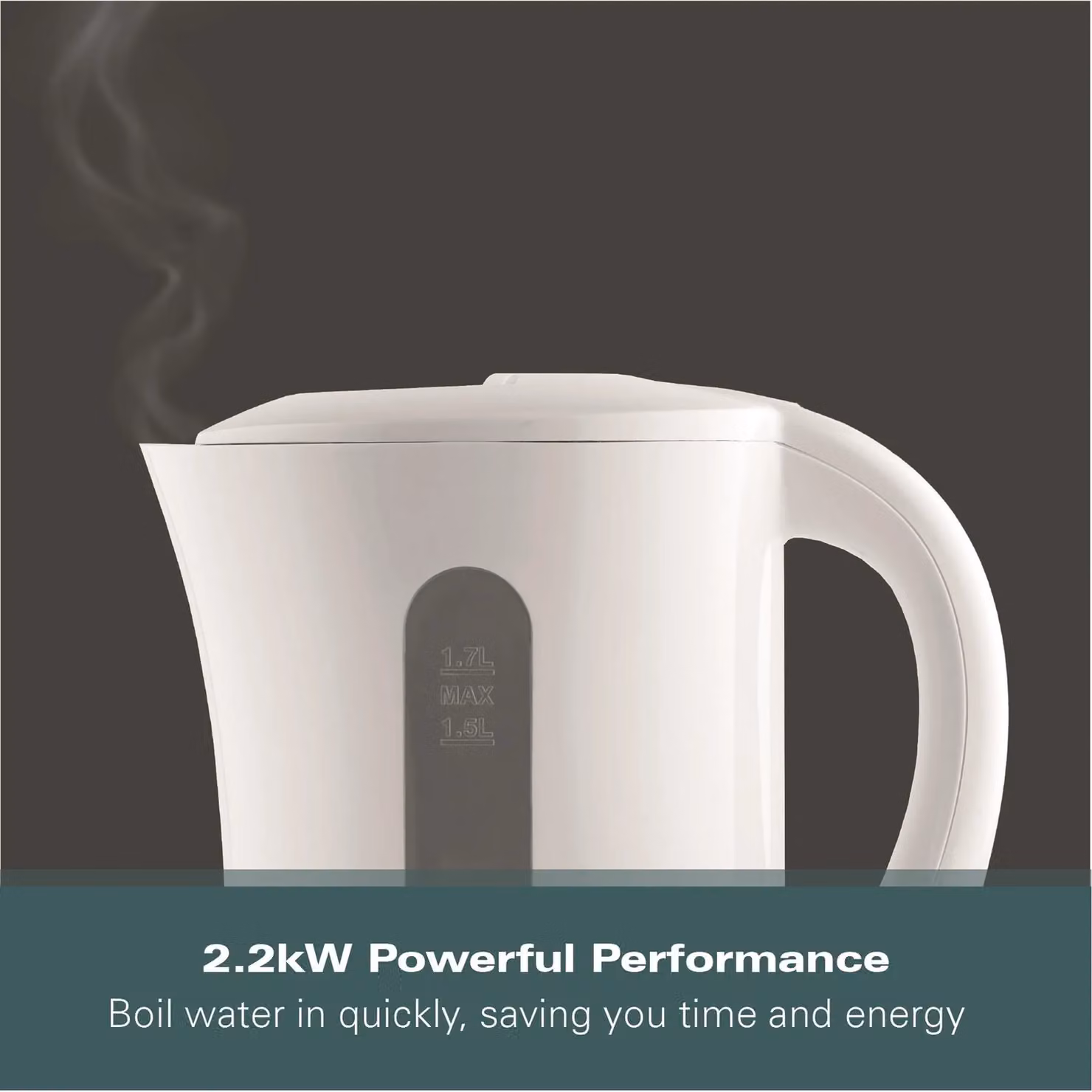 Hamilton Beach Essential Plastic Kettle, White, 1.7 l – 4