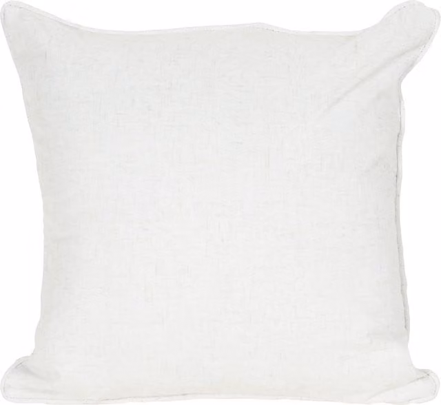 Divante Verona Linen Look Square Cushion in White