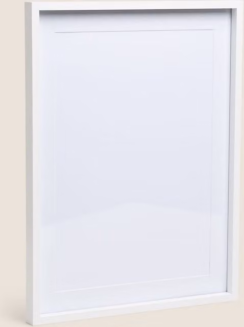 M&S White Rectangular Single Poster Frame A3