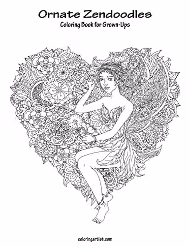 Ornate Zendoodles Coloring Book for Grown-Ups Volume 1 by Createspace