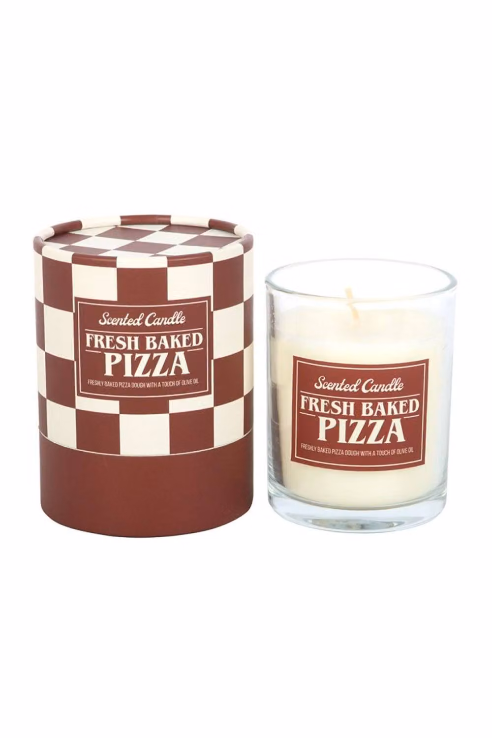 KDMD Fresh Baked Pizza Scented Candle, White, 40-Hour Burn Time – 2