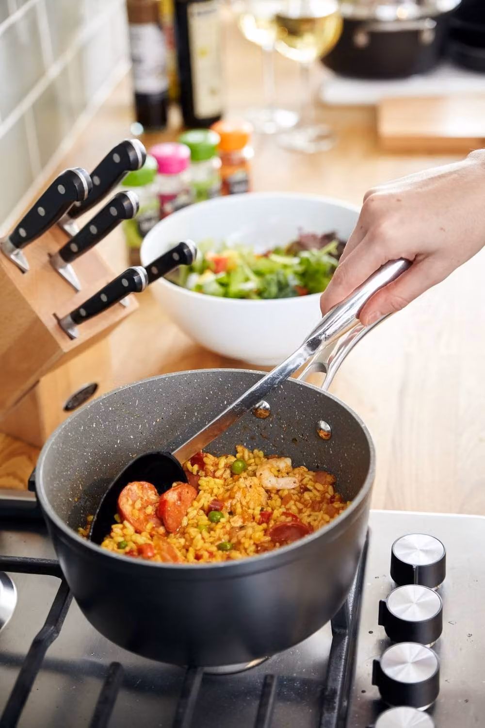 Stellar Rocktanium Non-Stick Saucepan with Glass Lid, Silver, 1.5 l, 18 cm – 4