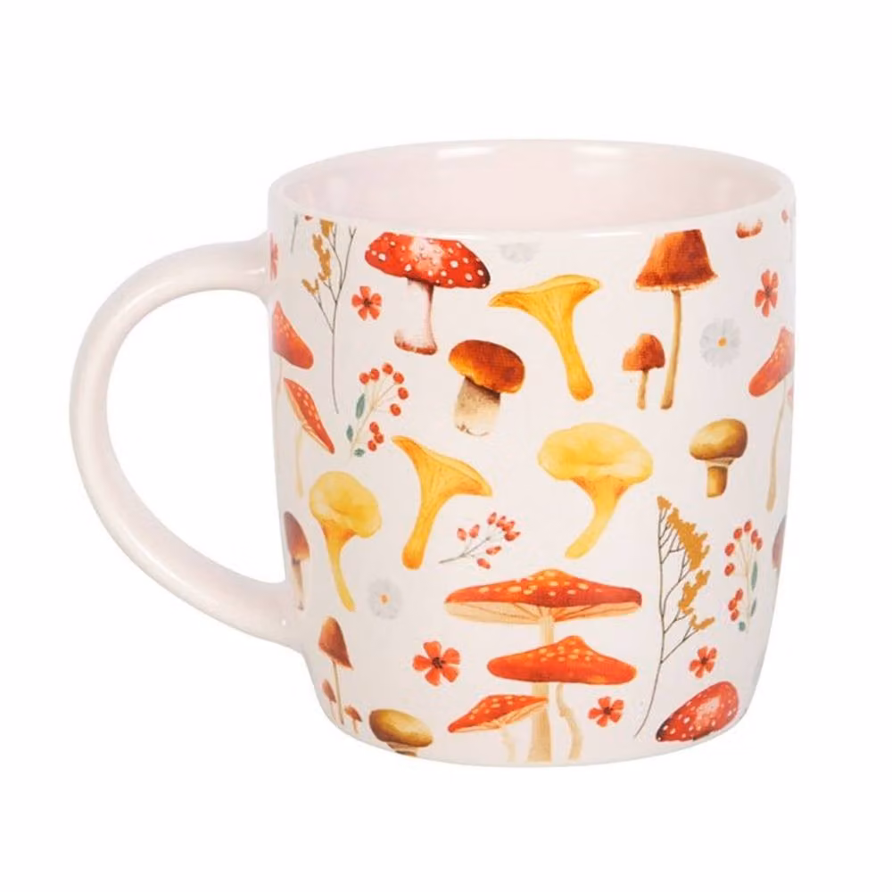 Uniqueful Floral Ceramic Mug in Red, White and Multicolour, 360 ml – 3