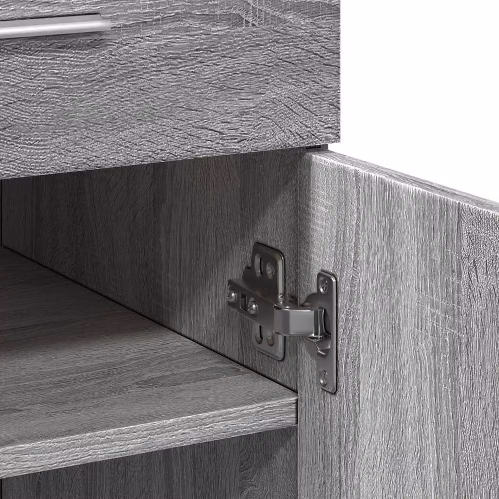 Berkfield Home Grey Sonoma Sideboard, W: 80 cm, D: 42.5 cm, H: 93 cm – 3