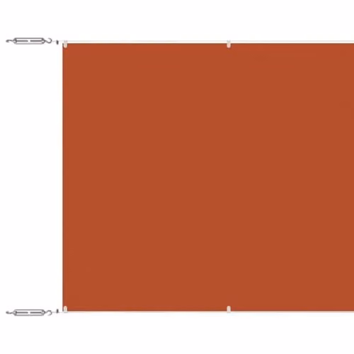 vidaXL Vertical Awning in Terracotta Oxford Polyester Fabric, W: 140 cm, L: 800 cm – 1