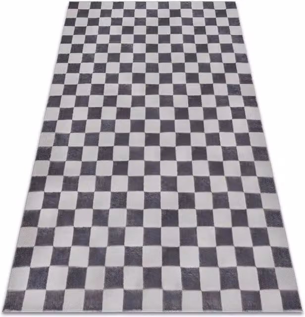 RugsX Aura Geometric Grey Polyester Rug, W: 180 cm, D: 270 cm