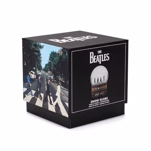 Half Moon Bay The Beatles Abbey Road Glass and Ceramic Snow Globe in Brown and Blue – 2