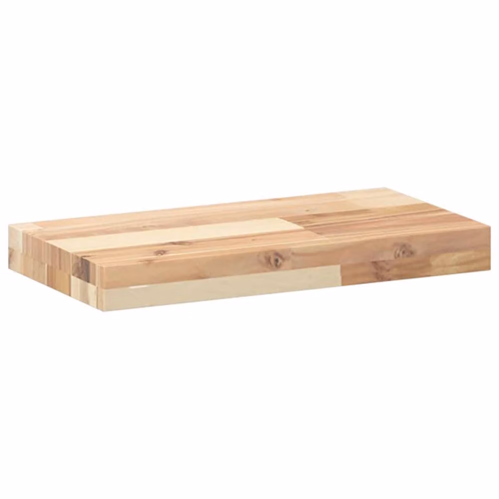 Berkfield Home Rectangular Solid Wood Acacia Table Top, Brown, W/D/H: 40 x 20 x 4 cm – 2