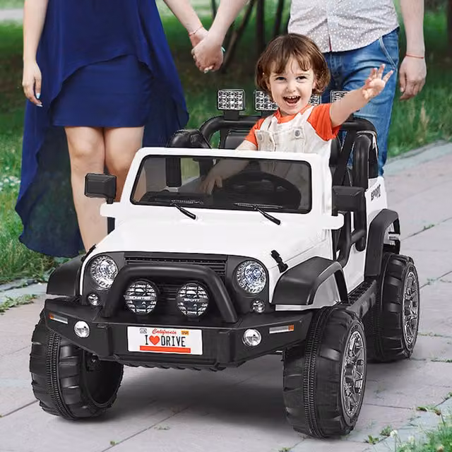 Costway Electric Kids Ride On Truck in White