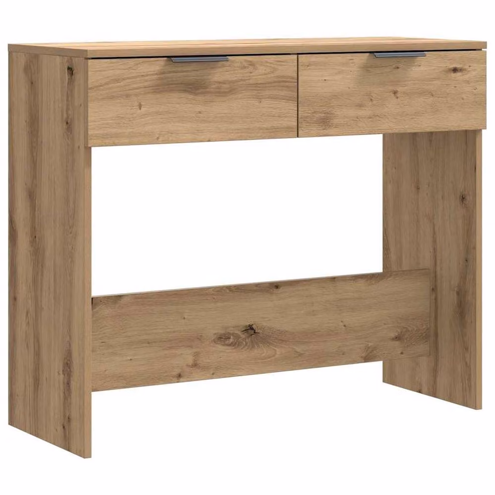 Berkfield Home Artisan Oak Decorative Console Table in Brown, W/D/H: 90 x 36 x 75 cm – 3