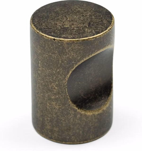 Handle & Home Matt Gold and Bronze Zinc Cylinder Cabinet Knob