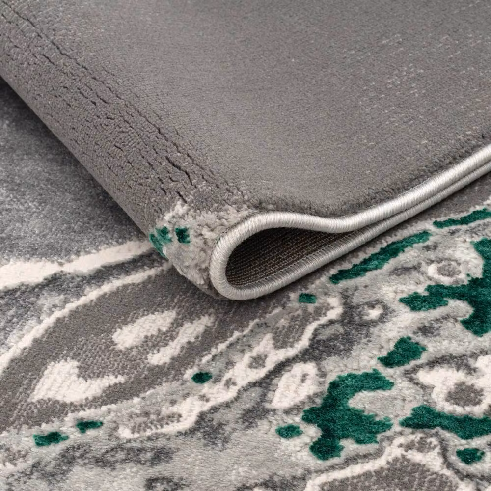 Smart Living Parma Modern Carved Abstract Rug in Green, W/D: 120 x 170 cm – 2