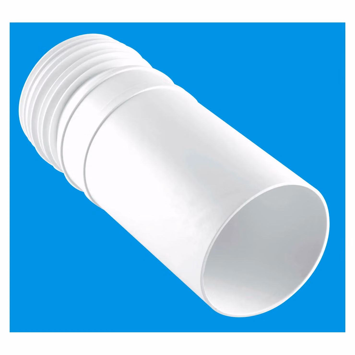 McAlpine MAC-EXTA White Adjustable Length Straight Extension WC Connector Pipe – 2
