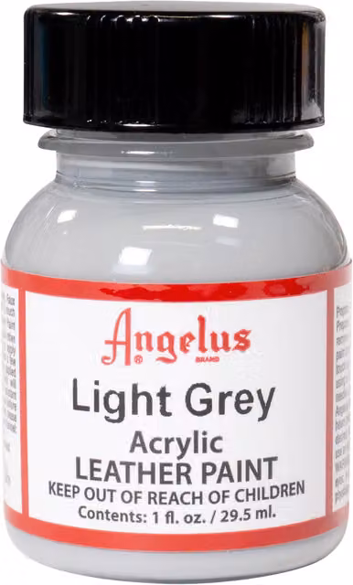 Angelus Acrylic Leather Paint in Light Grey, 29.57 ml