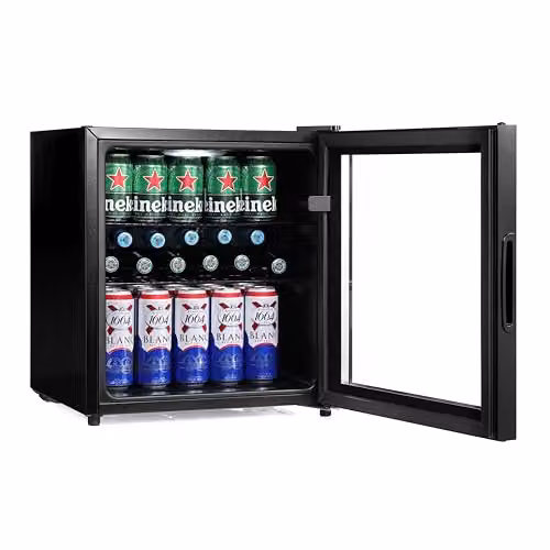 Subcold Cave50 Mini Refrigerator 50L with Glass Door and LED Light in Black – 3