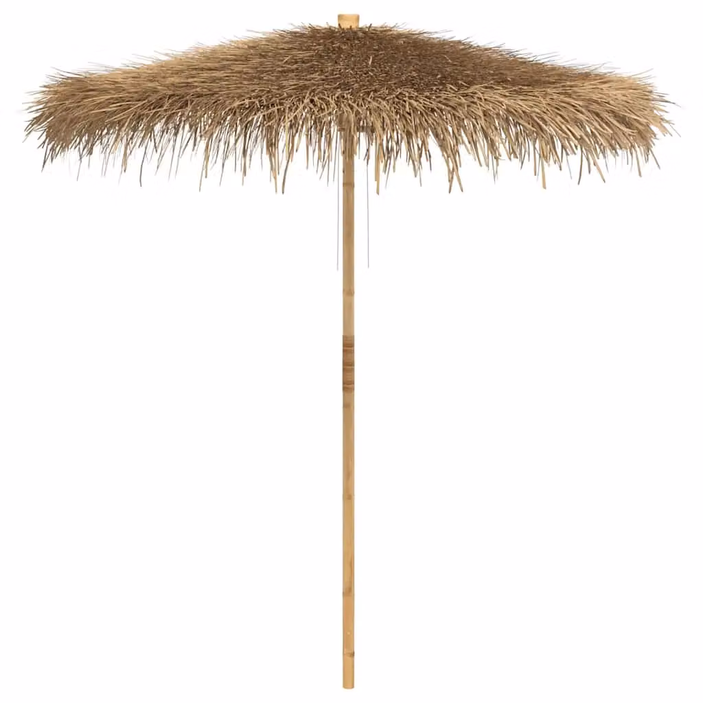 Berkfield Home Tiki Umbrella with Multicolour Banana Leaf Canopy and Bamboo Pole, Diameter: 240 cm – 2