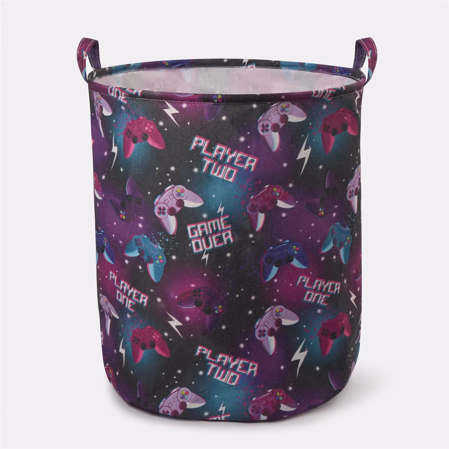 OHS Collapsible Pop Up Kids Laundry Basket and Toy Organiser in Black – 3
