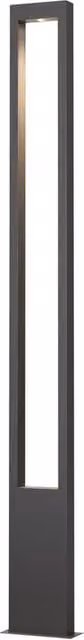 Netlighting Bonn 200cm LED Outdoor Bollard in Grey, 3000K Warm White, 1350lm, IP65 – 1