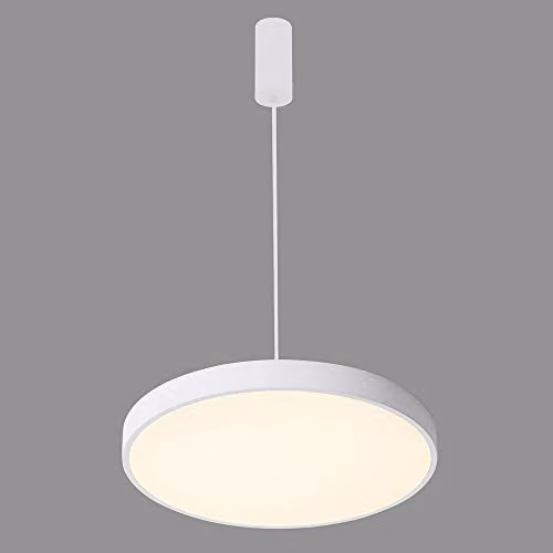 Netlighting Modern LED Suspended Pendant Light in White with Warm White 3000K 3600lm – 2