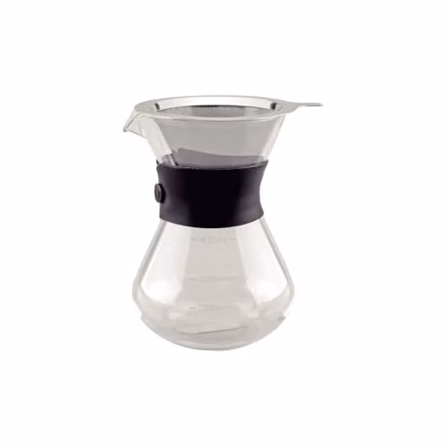 Tramontina Pour Over Coffee Maker with Stainless Steel Filter, 400ml, Transparent Glass – 1