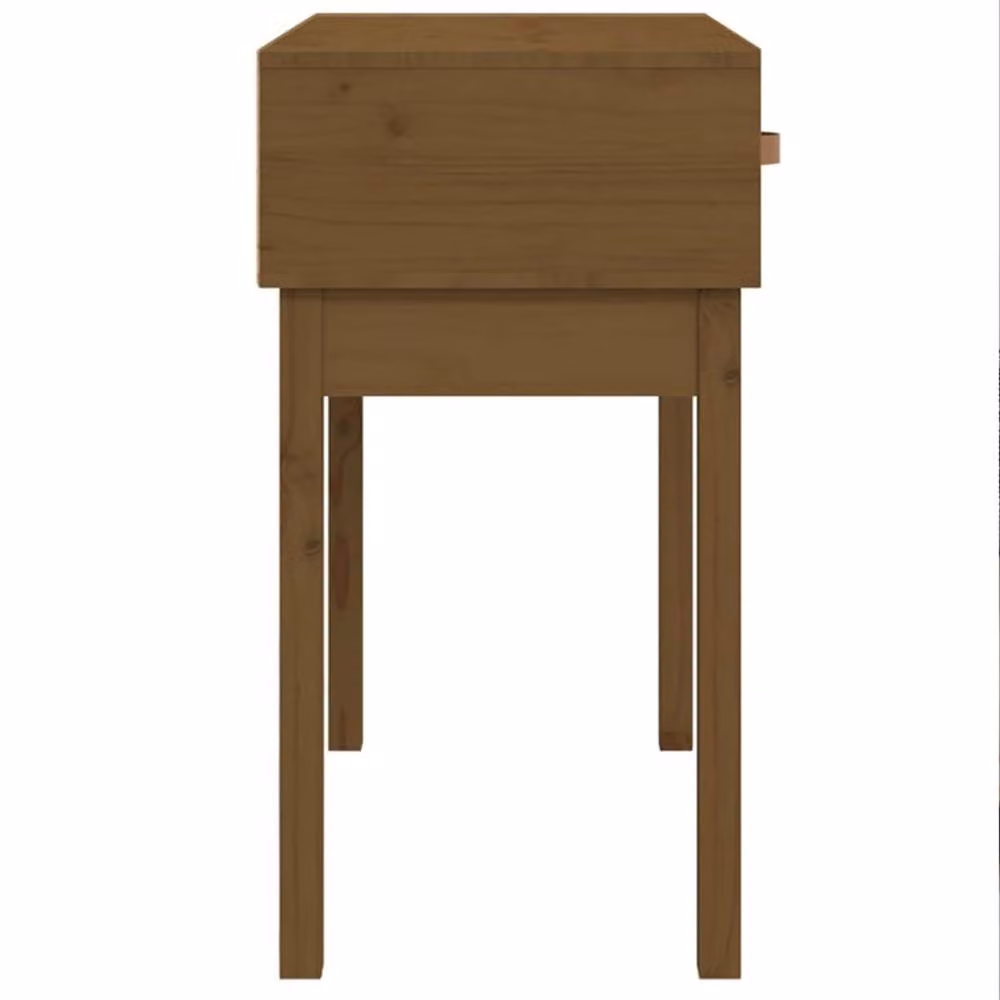 Berkfield Home Beautiful Console Table in Honey Brown Solid Pine Wood, W: 76.5 cm, D: 40 cm, H: 75 cm – 3