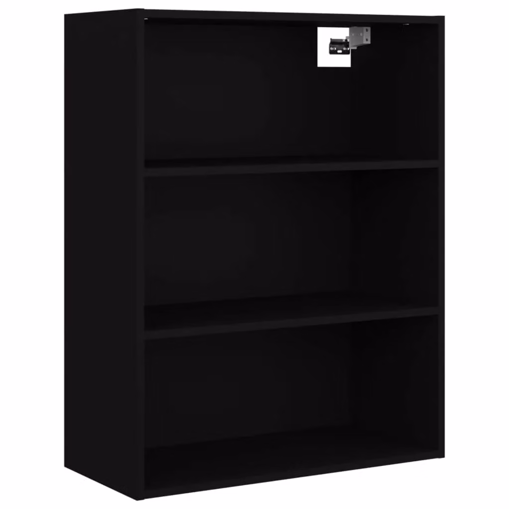 Berkfield Home Black Hanging Wall Cabinet W/D/H: 69.5 x 32.5 x 90 cm – 2