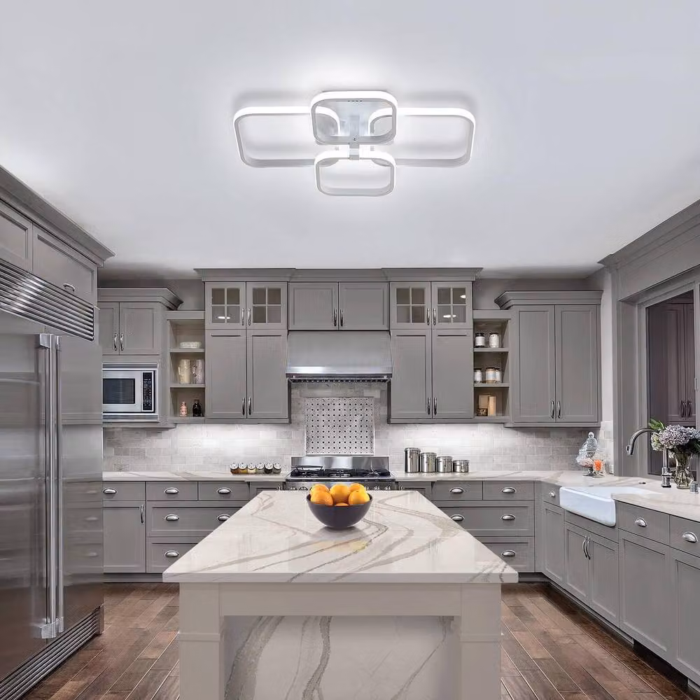 Goeco Modern Square LED Ceiling Light, 60W, 6750LM, White – 2