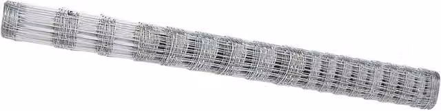 Berkfield Home Field Fence Galvanised Steel in Silver, H 1.5 m x W 10 m