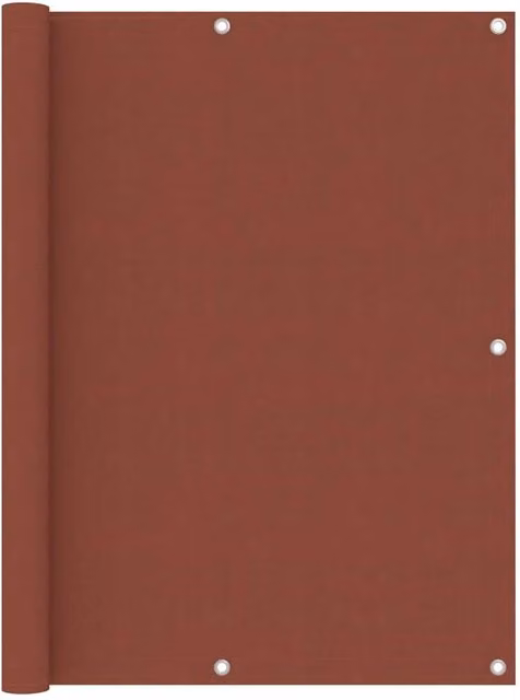 Berkfield Home Balcony Screen in Brown Oxford Fabric, W: 120 cm, H: 400 cm