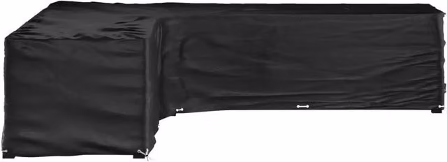 Berkfield Home L-Shaped Garden Furniture Cover in Black, W/D/H: 300 x 300 x 70 cm
