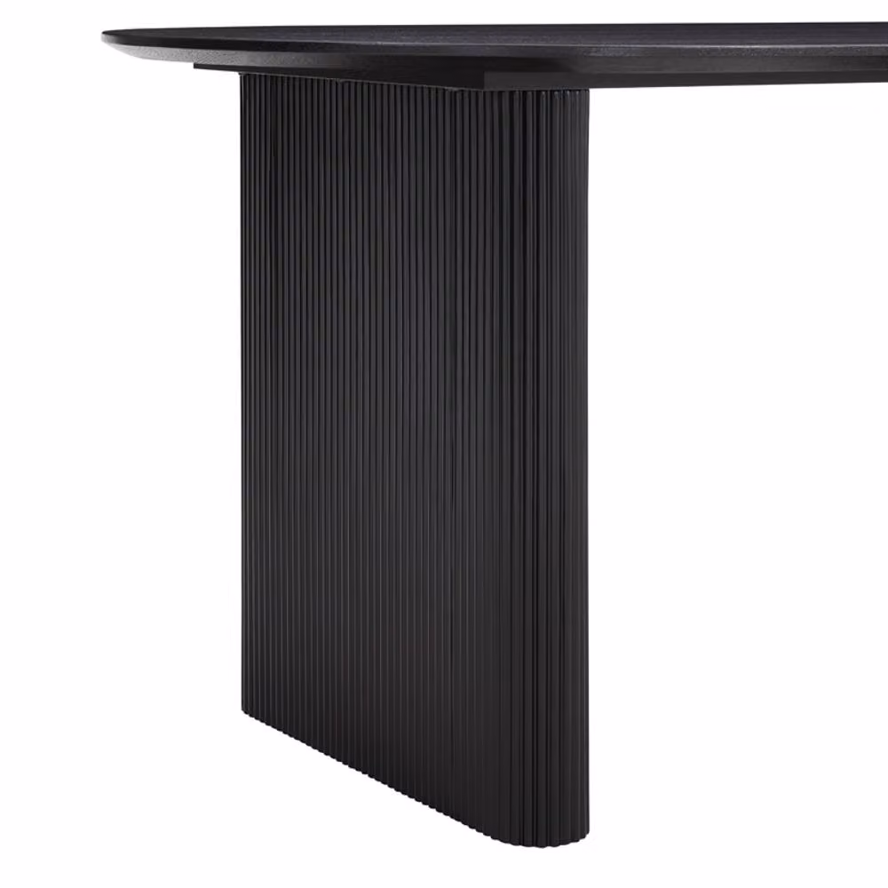 Home Detail Talia Black Oval Japandi Dining Table – 4