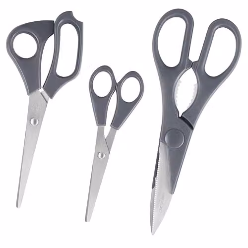 Culinare 3 Piece Multicolour Stainless Steel Kitchen Scissors Set – 1