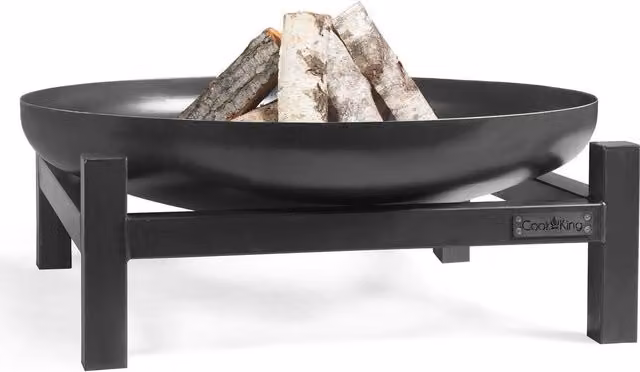 Norfolk Leisure Lifestyle Panama 70cm Steel Fire Bowl in Black