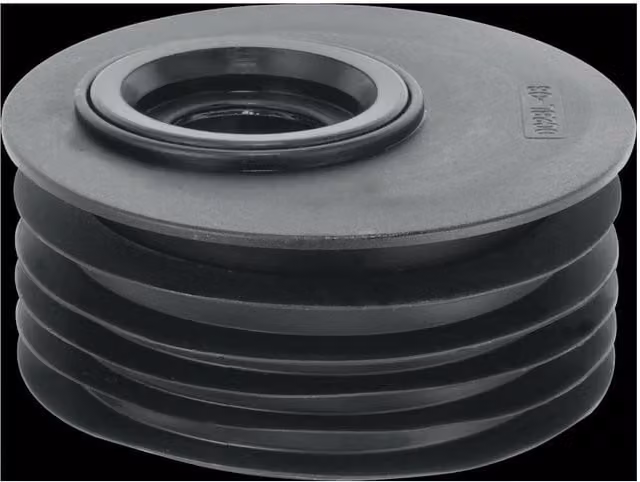 McAlpine Black Plastic Offset Drain Reducer Connector 110mm – 1