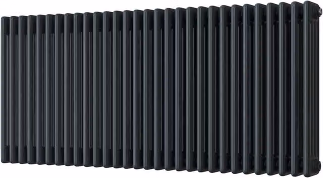 UK Radiators Alpha 3 Column Steel Radiator in Anthracite Grey