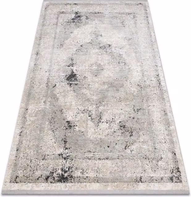 RugsX Tuls Abstract Rug in Beige and Grey, W: 80 cm, L: 150 cm