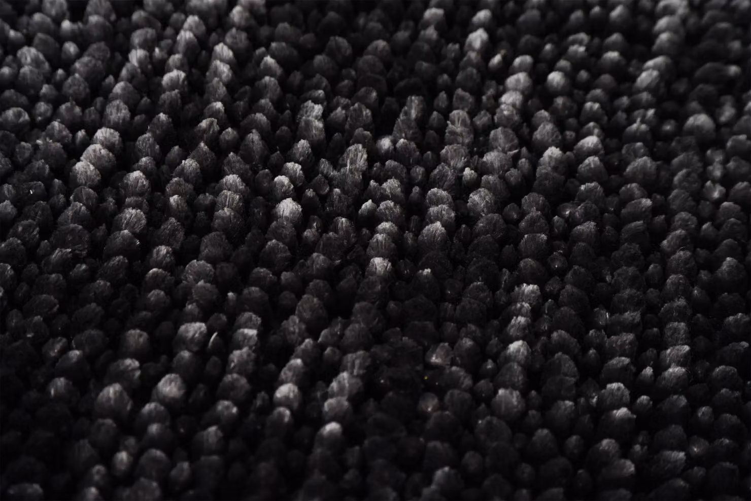 Allure Bath Fashions Velvet Chenille Bobble Non-Slip Quick Drying Bath Mat in Charcoal Grey, W: 80 cm, D: 50 cm – 3