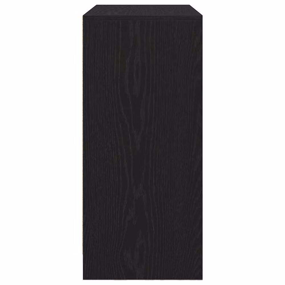 Berkfield Home Modern Sideboard with Drawers and Doors in Black Oak, W/D/H: 70.5 x 34 x 74.5 cm – 3