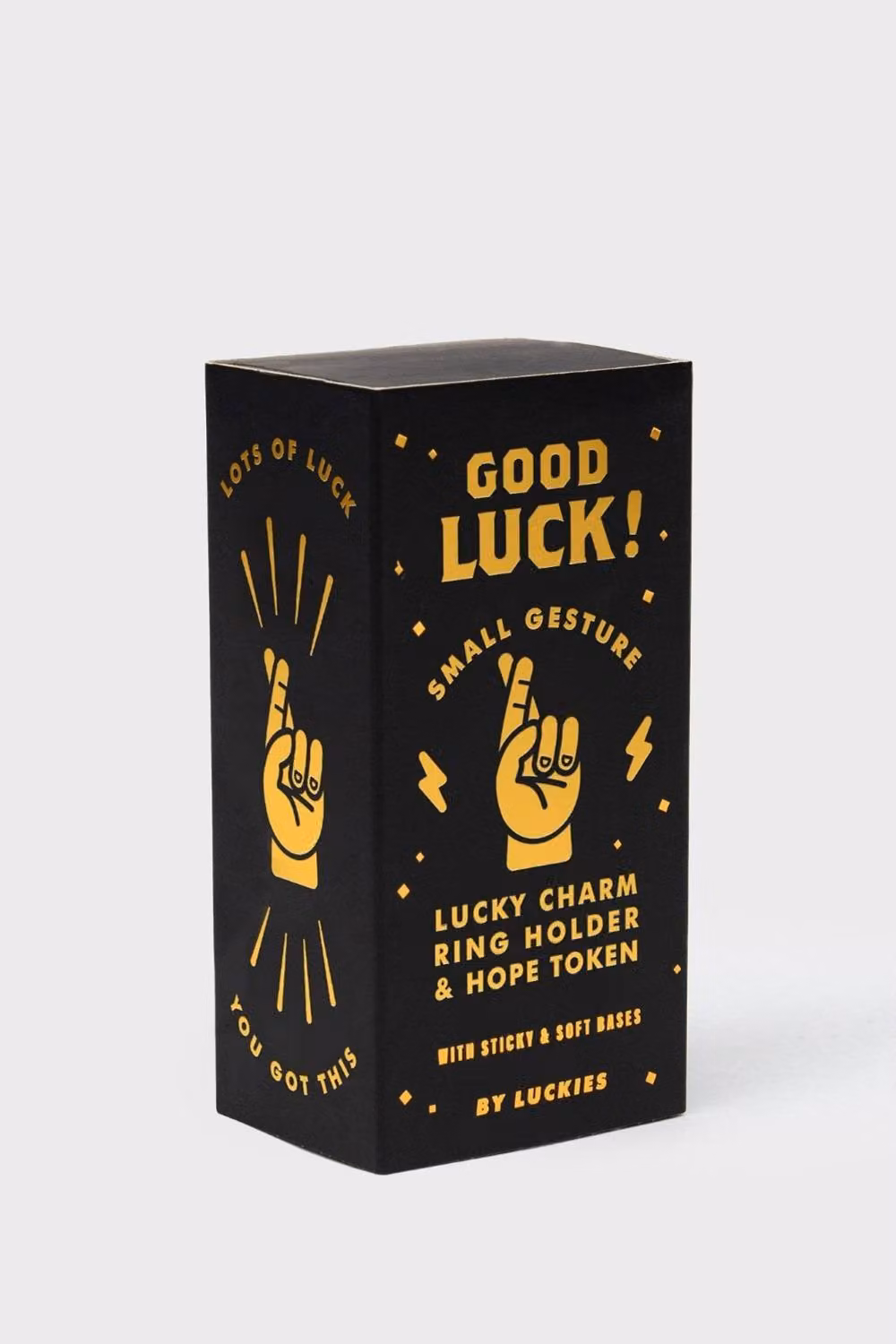 Suck UK Golden Fingers Crossed Good Luck Charm in Gold Metal – 2