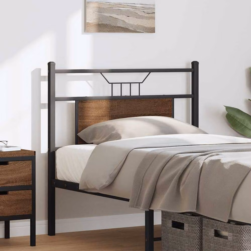 Berkfield Home Brown Oak Headboard, Width: 75 cm – 2