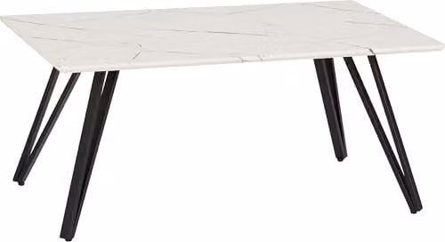 Seconique Marlow Rectangular Coffee Table in White and Black – 1
