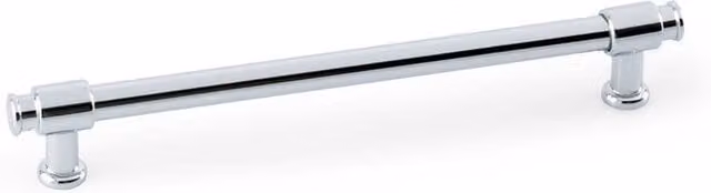 Handle & Home Polished Chrome Bar Handle in Silver, 350mm