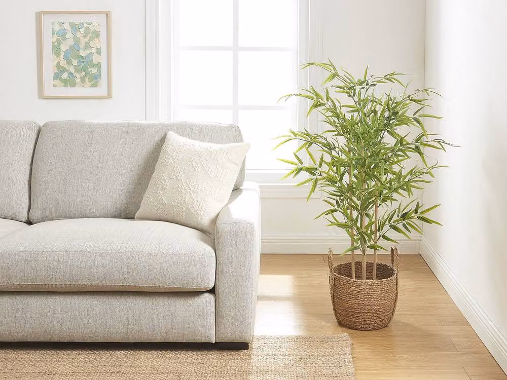 Vente-unique Artificial Bamboo Tree, Green, Height: 122 cm – 2
